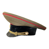 Russian Soviet Uniform Armoured Corps Officer Service Peaked Cap Visor Hat Badge