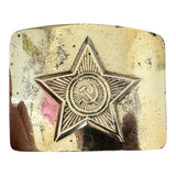 Original USSR Soviet Army Officer Belt Brass Buckle Antique Bronze Colour