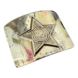 Original USSR Soviet Army Officer Belt Brass Buckle Antique Bronze Colour