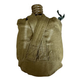 Genuine USSR Soviet Russian Army Military Khaki Brown Flask Water Bottle Belt Case