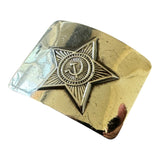 Original USSR Soviet Army Officer Belt Brass Buckle Antique Bronze Colour