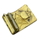 Original USSR Soviet Army Officer Belt Brass Buckle Antique Bronze Colour