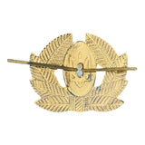 Ukrainian Army 90s Military Uniform Ushanka Hat Cap Beret Trident Metal Badge