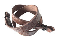 Eichen-Design, dunkelbraunes Leder, Gewehr-Jagdriemen, Schrotflinten-Luftgewehrriemen
