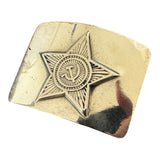 Original USSR Soviet Army Officer Belt Brass Buckle Antique Bronze Colour