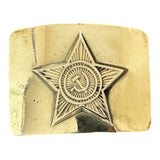Original USSR Soviet Army Officer Belt Brass Buckle Antique Bronze Colour