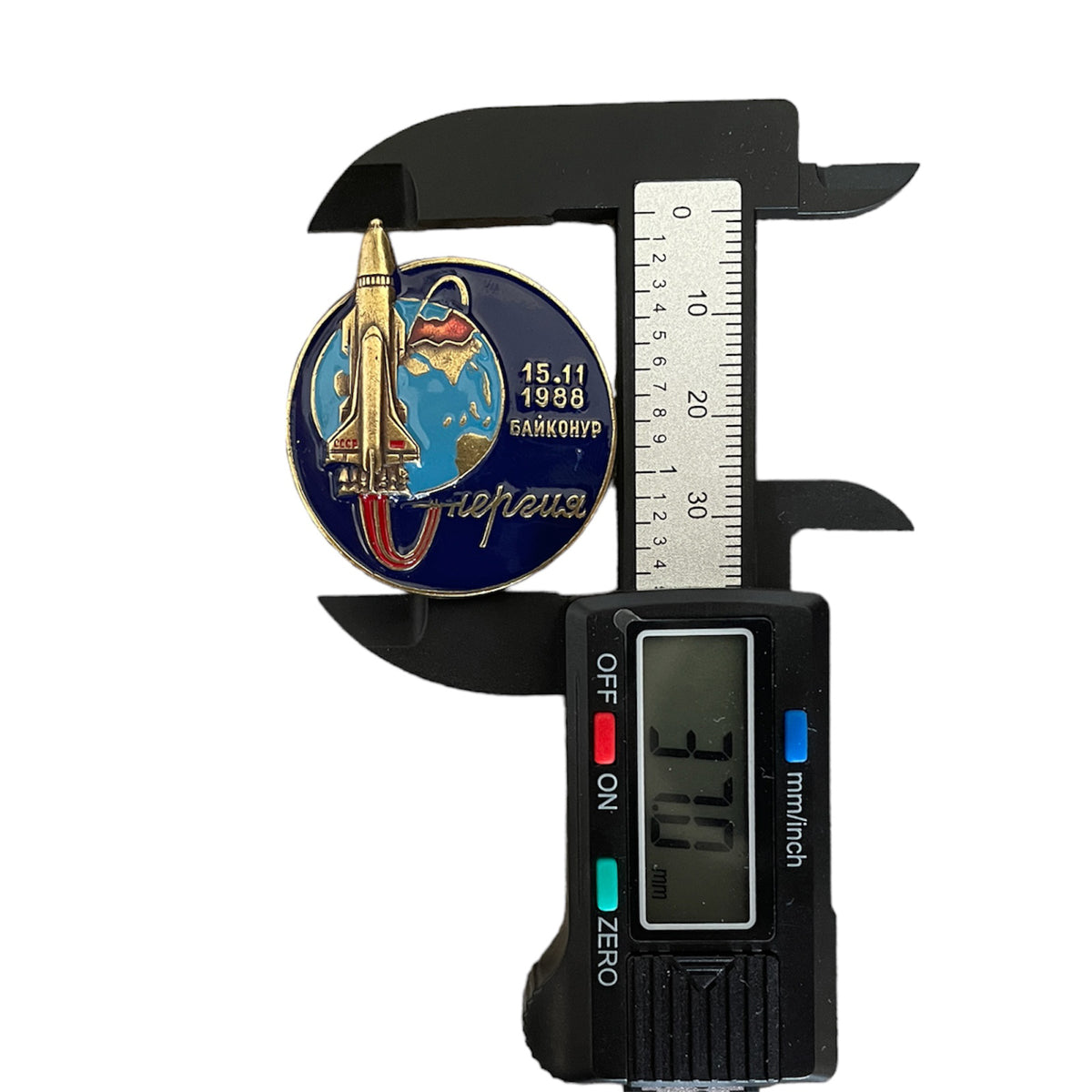 Energia Buran Shuttle Launch 1988 USSR Soviet Russian Space Badge Metal ...