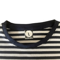 Russian NAVY Marines Style Telnyashka Dark Blue Striped T-Shirt Short Sleeve Top