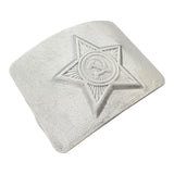 Original USSR Soviet Army Soldier Belt Steel Buckle Silver Grey