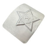 Original USSR Soviet Army Soldier Belt Steel Buckle Silver Grey