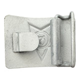 Original USSR Soviet Army Soldier Belt Steel Buckle Silver Grey