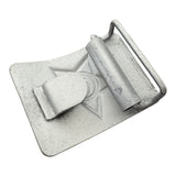 Original USSR Soviet Army Soldier Belt Steel Buckle Silver Grey