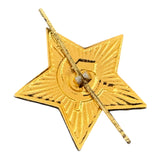 Soviet USSR Russian Army Military Large Red Star Ushanka Hat Cap Beret Metal Badge