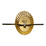 Russische Armee-Offizier-Uniform, Uschanka-Hut, Mütze, kleines Kokardenabzeichen