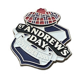 Scotland St Andrews Day November 30th Saltire Tam Enamel Lapel Pin Badge