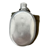 Genuine USSR Soviet Russian Army Military Aluminium Grey Flask Water Bottle Belt Case