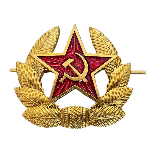 Ushanka-Hutabzeichen der sowjetischen russischen Armee mit rotem Stern, Militärkokarde der UdSSR