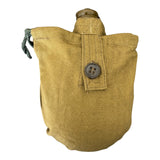 Genuine USSR Soviet Russian Army Military Khaki Brown Flask Water Bottle Belt Case