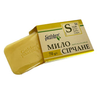Golden Pharm 70g Natural Sulphur Soap Bar Antiseptic Antibacterial