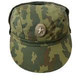 Russian Army Military Woodland Camouflage Field Uniform Cap Hat Badge