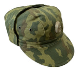 Russian Army Military Woodland Camouflage Field Uniform Cap Hat Badge
