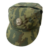 Russian Army Military Woodland Camouflage Field Uniform Cap Hat Badge