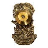 USSR Soviet Russian Badge Socialism And Alcoholism Are Incompatible Brass Medal
