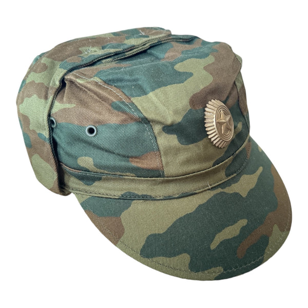 Russian Army Military Woodland Camouflage Field Uniform Cap Hat Badge