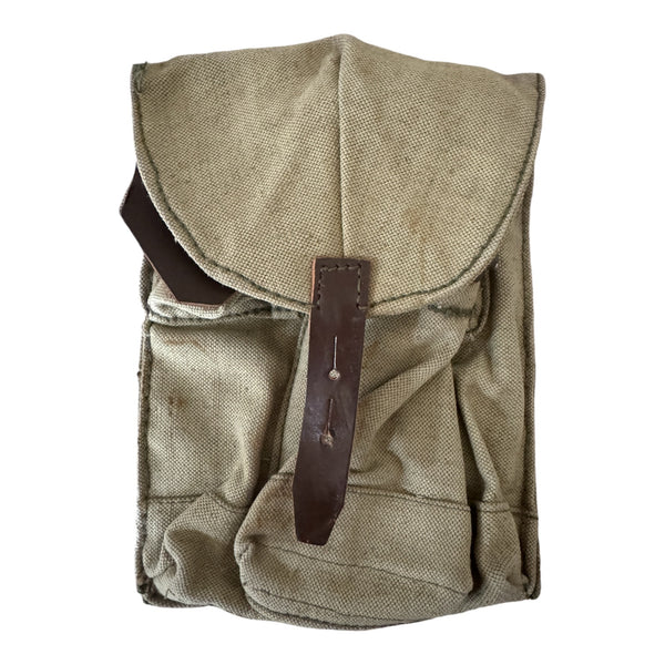 Echte Munitionstasche der sowjetischen Armee der UdSSR, russisches Militär, 3-Zellen-Magazin-Gürteltasche aus Segeltuch