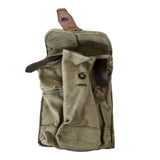 Echte Munitionstasche der sowjetischen Armee der UdSSR, russisches Militär, 3-Zellen-Magazin-Gürteltasche aus Segeltuch