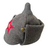 Vintage Soviet Budenovka Wool Hat Red Army Star Badge Military Cap USSR