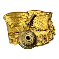 Russian Navy Badge For Syrian Campaign Metal and Enamel Screw-Back Insignia