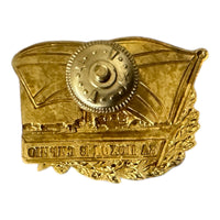 Russian Navy Badge For Syrian Campaign Metal and Enamel Screw-Back Insignia