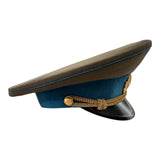 Original Soviet USSR Aviator Officer Visor Hat Vintage Military Pilot Parade Cap