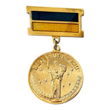 Echte ukrainische Veteranen-Ukraine-Militärmedaille aus dem 2. Weltkrieg nach dem Ende der Sowjetunion