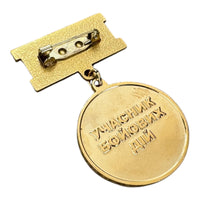 Echte ukrainische Veteranen-Ukraine-Militärmedaille aus dem 2. Weltkrieg nach dem Ende der Sowjetunion