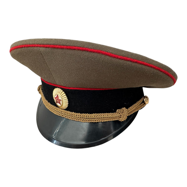 Russisches sowjetisches Uniform-Panzerkorps-Offizierdienst-Abzeichen mit Schirmmütze und Hut
