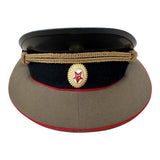 Russian Soviet Uniform Armoured Corps Officer Service Peaked Cap Visor Hat Badge