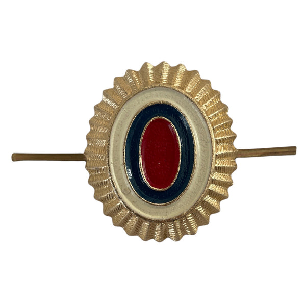 Originales russisches MVD-Polizeiuniform-Hut-Kappen-Pilotka-Baskenmützenabzeichen aus Metall