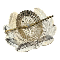Ukraine Army Military Trident Officers Uniform Ushanka Hat Cap Barett Large Metal Badge
