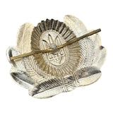 Ukraine Army Military Trident Officers Uniform Ushanka Hat Cap Barett Large Metal Badge
