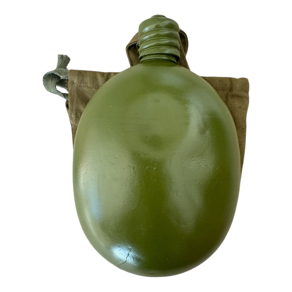 Genuine USSR Soviet Russian Army Military Khaki Flask Water Bottle Belt Case