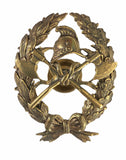 Imperial Russian Firefighter Brass Badge Historical Reproduction Collectible