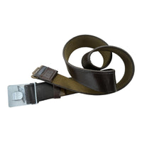 Sowjetischer Uniform-UDSSR-Soldatengürtel, Lederimitat, graue Metallschnalle