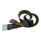 Sowjetischer Uniform-UDSSR-Soldatengürtel, Lederimitat, graue Metallschnalle