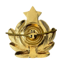 Original sowjetisches Marineoffizier-Mützenabzeichen, militärische Marinekokarde der UdSSR