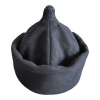 Handmade Soviet Budenovka Cavalry Hat Dark Blue Wool with Brass Red Star Badge