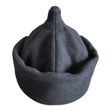 Handmade Soviet Budenovka Cavalry Hat Dark Blue Wool with Brass Red Star Badge