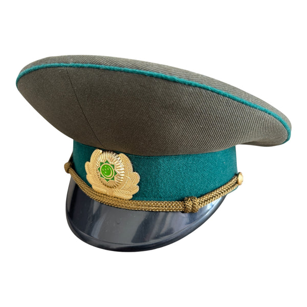 Turkmenistan Army Officer Parade Uniform Visor Hat Military Peaked Cap