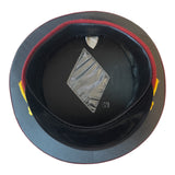 Vintage Ukraine Peaked Cap 1990s MVS Officer Uniform Visor Hat with Tryzub Badge